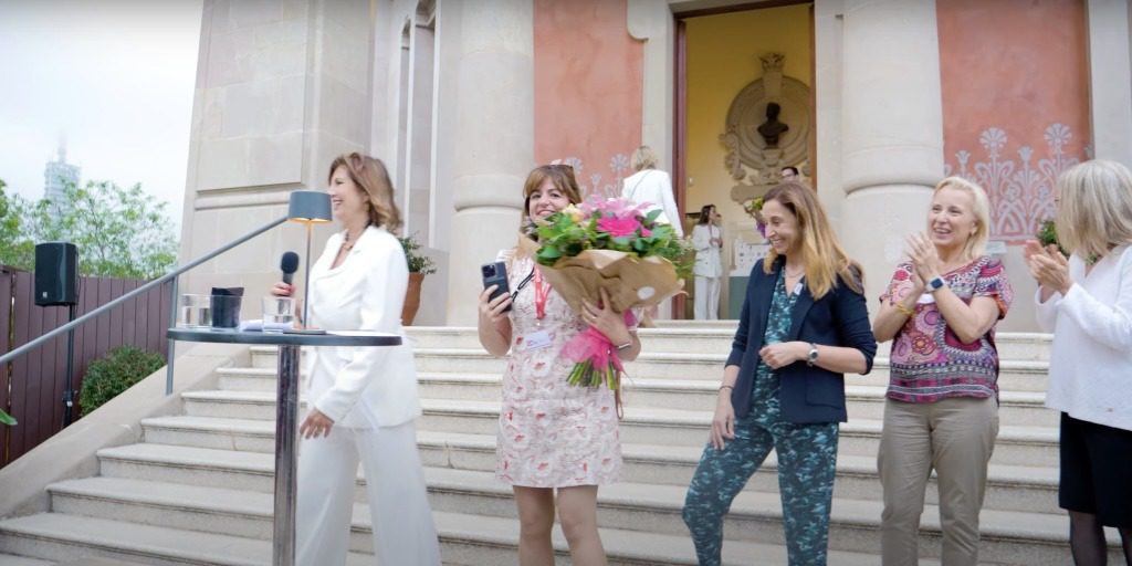 Eva Romeu en la celebración de los 20 años de Advantage Consultores
