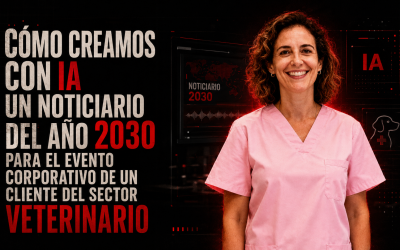 Cómo creamos con IA un noticiario del año 2030 para el evento corporativo de un cliente del sector veterinario