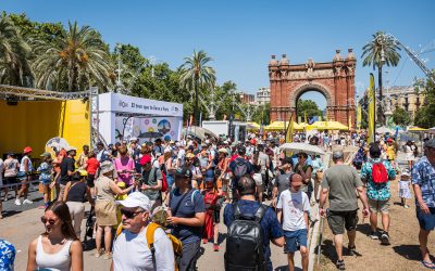Más de 7.000 personas participan en el stand de TGV INOUI en el Fan Park del Tour de Francia en Barcelona
