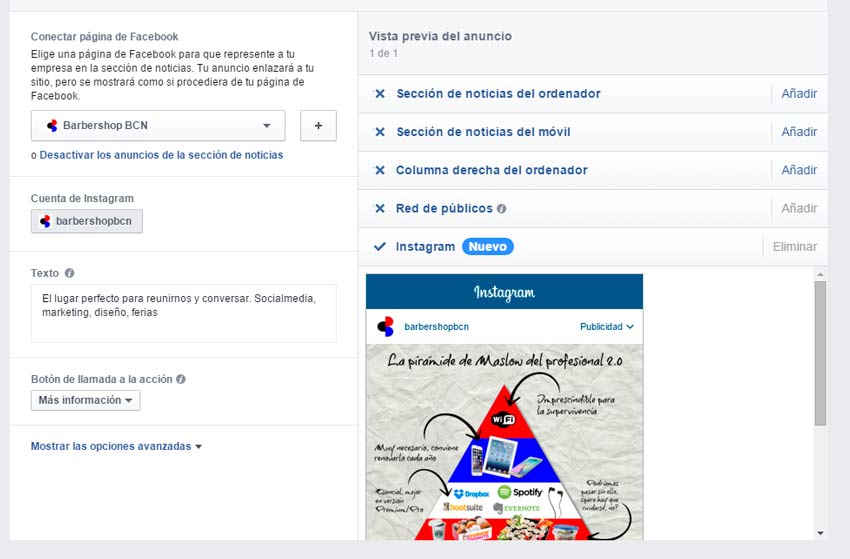 publicidad en instagram